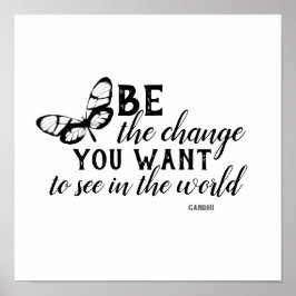 チェンジポスターであるガンディー引用文 ポスター