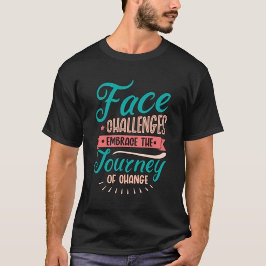 チェンジポスティーの旅を受け感動的入れる Tシャツ (正面)
