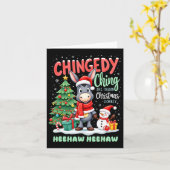 チェンジーはクリスマスイタリアンのロバのヒューを食べる カード (黄色い花)