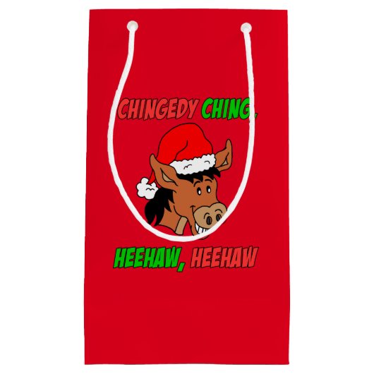 チェンジーチングヒューイタリアンクリスマスロバ スモールペーパーバッグ (正面)