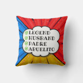 チェンジ文字レジェンドサンドパドレアブエルト漫画 クッション (裏面)