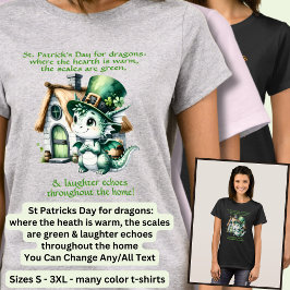 チェンジ文字、St patricks dayforドラゴン Tシャツ
