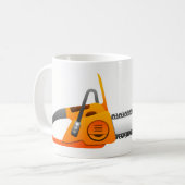 チェンソー コーヒーマグカップ (正面左)