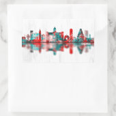 チェンナイタミルナドゥスカイライン 長方形シール (バッグ)