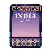 チェンナイ、インド東部のベンガル湾 マグネット (縦)