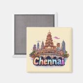 チェンナイ インド 旅行 デザイン 🇮🇳 マグネット (正面/裏面)