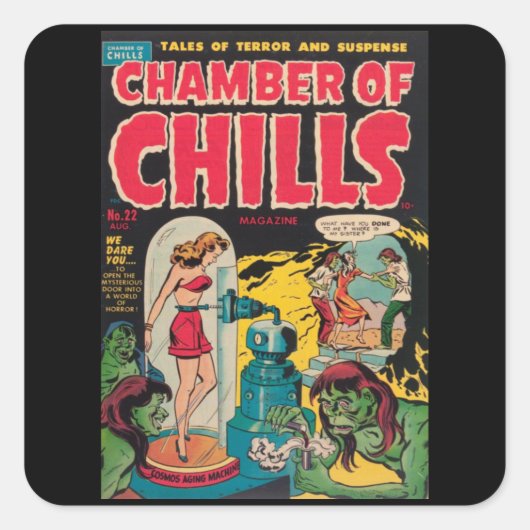 チェンバーチリ – ヴィンテージ漫画本 スクエアシール (正面)