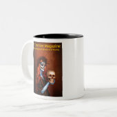 チェンバーマガジンのロゴ ツートーンマグカップ (正面左)