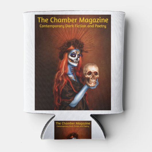 チェンバーマガジンのロゴ 缶クーラー (正面)