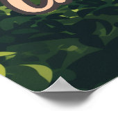 チェンマイタイアシアテンプルズマウンテンズヴィンテージ ポスター (角)