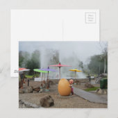 チェンマイ春タイのホット ポストカード (正面/裏面)