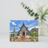 チェンマイ・タイランド寺写真はがき ポストカード (スタンド正面)