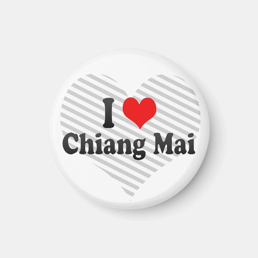 チェンマイ、タイ大好き マグネット (正面)