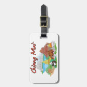 チェンマイ，タイ ラゲッジタグ (正面縦)