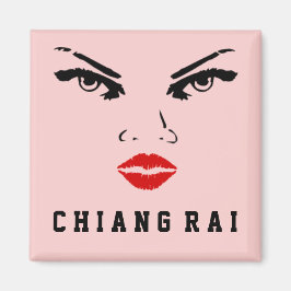 チェンライ、タイ人女性 マグネット