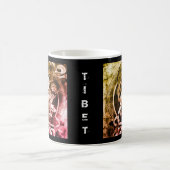 チェンレンジング・ブッダ、ヴィンテージ・ヘルカ、チベット コーヒーマグカップ (中央)