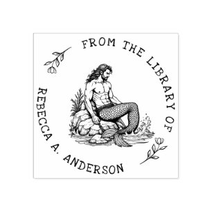 チェーカスタムン蔵書票スタンプ付きメルマンオンロック ラバースタンプ