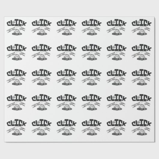 チェークリックンが壊れた ラッピングペーパー (フラット)