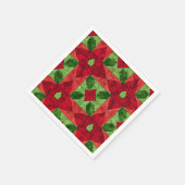 チェーターキルトフローラポインセティアデコップナプキンス スタンダードカクテルナプキン (角)