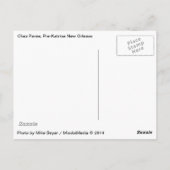 チェーパリープレカトリーナニューオーリンズのネオンのサイン ポストカード (裏面)