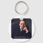 チェーホフ「愛ノーマル州」引用文ギフトTeeカード キーホルダー (正面)