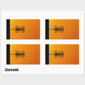 チェーンなし、ゲインなし 長方形シール (シート)