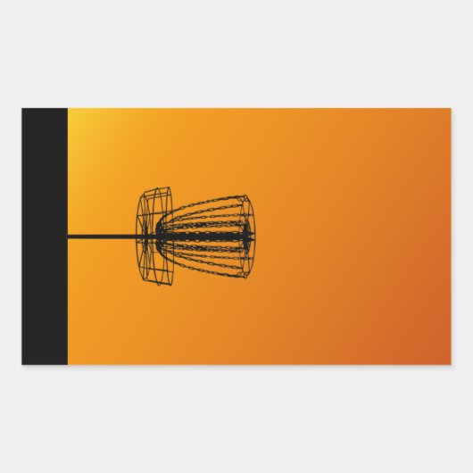 チェーンなし、ゲインなし 長方形シール (正面)