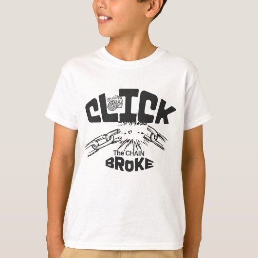 チェーンをクリックしたら壊れた Tシャツ (正面)