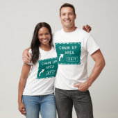 チェーンアップエリア出口標識 Tシャツ (ユニセックス)