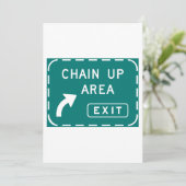 チェーンアップエリア道路標識 招待状 (スタンド正面)