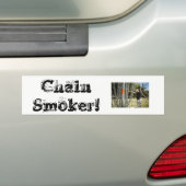 チェーンスモーカー! DGのステッカー バンパーステッカー (車上)