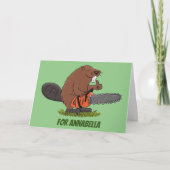 チェーンソーおもしろいの漫画のユーモアを切り替える カード (正面)