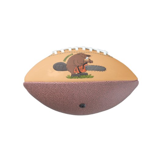 チェーンソーおもしろいガのユーモアを持つビーバー アメリカンフットボール (回転270)