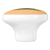 チェーンソーおもしろいガのユーモアを持つビーバー セラミックノブ (側面)