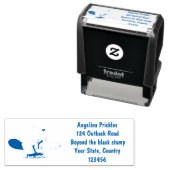 チェーンソーおもしろいガのユーモアを持つビーバー セルフインキングスタンプ (インサイチュ)