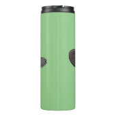 チェーンソーおもしろいガのユーモアを持つビーバー タンブラー (裏面)