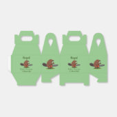 チェーンソーおもしろいガのユーモアを持つビーバー フェイバーボックス (折り畳みなし)