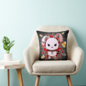 チェーンソーが付いているかわいいかわいいの邪悪なバニー クッション (椅子)