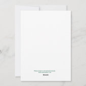 チェーンソーとカナダのクリスマス雪だるま。 シーズンカード (裏面)