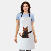 チェーンソーのキャットシャクラシックツ エプロン (着用した状態)
