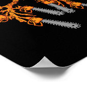 チェーンソーのギフト男性アルボリストLumberjack Chainsaw ポスター (角)