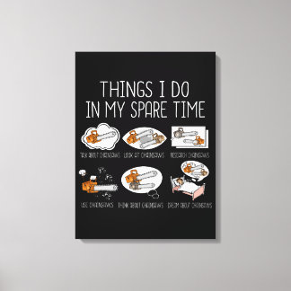 チェーンソーのギフト男性木工職人ランバージャックArborist キャンバスプリント