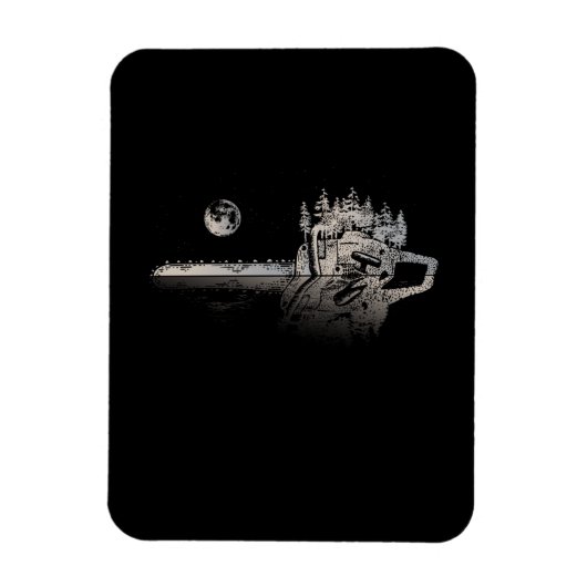 チェーンソーの木工職人ギフトメンズランバージャックアルボリスト マグネット (縦)