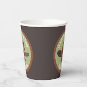 チェーンソーの誕生日おもしろいのビーバー 紙コップ (左)