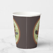 チェーンソーの誕生日おもしろいのビーバー 紙コップ (右)