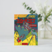 チェーンソーはがき付きレーザーアイドゾンビ ポストカード (スタンド正面)