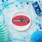 チェーンソーはっきりしたランバージャッキの伐採具 ペーパープレート (パーティー)