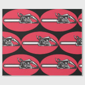 チェーンソーはっきりしたランバージャッキの伐採具 ラッピングペーパー (フラット)