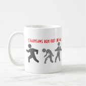 チェーンソーはガスを使い果たします コーヒーマグカップ (左)