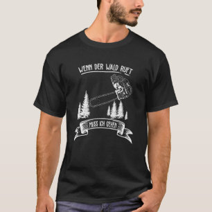 チェーンソーもしのランバージャックを見た森のラフトMuss Ic Tシャツ